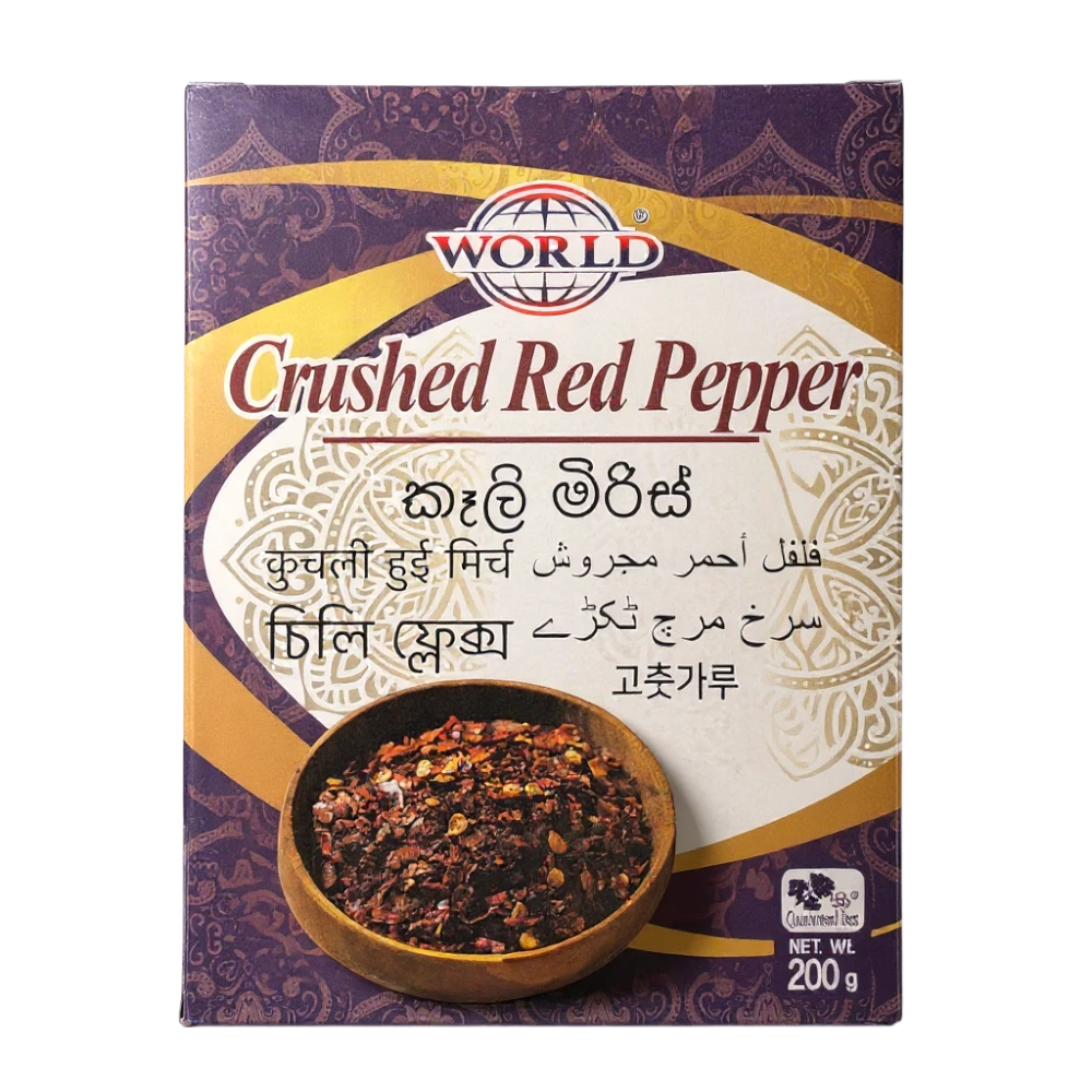 WORLD  CRUSHED RED PEPPER 200G